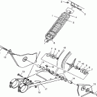 BIG BOSS 6x6 400L - N97AE38D Swing arm / shock mounting big boss 6x6 400l w97ae38a