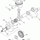 MAGNUM 4X4  SWEDISH - S97AC42E Crankshaft and piston magnum 4x4 w97ac42a, swedish magnu...