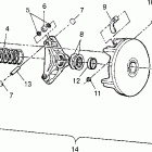 SCRAMBLER 500 - W97BC50A Drive clutch  scrambler 500 w97bc50a
