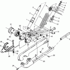 BIG BOSS 6x6 400L - N97AE38D Swing arm weldment (rear) big boss 6x6 400l w97ae38a