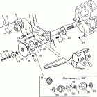 XPLORER 300 - W97CC28C Gearcase / brake and chain cover mounting xplorer 300 w9...