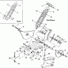 TRAIL BLAZER - W97BA25C Swing arm / shock mounting sport 400l w97ba38c and trail...