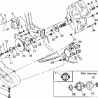 SCRAMBER 400L - W97BC38C Gearcase / brake and chain cover mounting scrambler 400l...