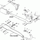 TRAIL BLAZER - W97BA25C Exhaust system sport 400l w97ba38c and trail blazer w97b...