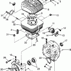 TRAIL BLAZER - W97BA25C Crankcase and cylinder (blazer) trail blazer w97ba25c