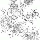 BIG BOSS 6x6 400L - N97AE38D Crankcase and cylinder big boss 6x6 400l w97ae38a