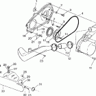 XPRESS 300 - W97CA28C Clutch cover (400l) xpress 400l w97ca38c