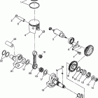 XPRESS 300 - W97CA28C Piston and crankshaft (400l) xpress 400l w97ca38c