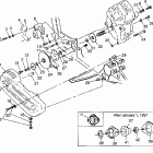 MAGNUM 4X4  SWEDISH - S97AC42E Gearcase / brake and chain cover mounting magnum 4x4 w97...