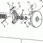 MAGNUM 6X6 - W968744 Drive clutch magnum 6x6