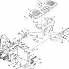 XPLORER 400L - W969140 Front rack and bumper mounting xplorer 400l w969140