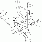 400L 6X6 - W968740 Foot pedal and parking brake 6x6 400l norwegian n968740