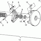 XPRESS 300 - W969530 Drive clutch xpress 300 w969530 and xpress 400 w969540