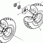 400L 6X6 - W968740 Middle wheel 6x6 400l