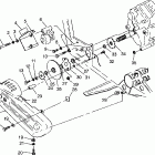 MAGNUM 4X4 - W968144 Gearcase / brake and chain cover mounting magnum 4x4 w96...