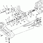 400L 6X6 - W968740 Gearcase / brake and chain cover mounting 6x6 400l w9687...