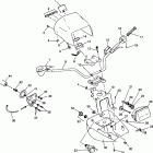 XPLORER 400L - W969140 Handlebar and headlight pod xplorer 400l w969140