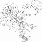 XPLORER 400L - W969140 Rear cab and seat xplorer 400l w969140