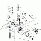 XPLORER 400L - W969140 Front strut assembly xplorer 400l w969140