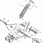 400L 6X6 - W968740 Swing arm / shock mounting 6x6 400l