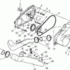 XPRESS 300 - W969530 Clutch cover (400) xpress 400 w969540