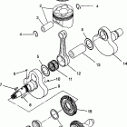MAGNUM 6X6 - W968744 Crankshaft and piston magnum 6x6
