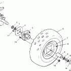 TRAIL BOSS - W968527 Front wheel trail boss w968527