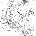 XPRESS 300 - W969530 Crankcase and cylinder (400) xpress 400 w969540