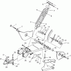 TRAIL BOSS - W968527 Swing arm / shock mounting trail boss w968527
