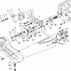 MAGNUM 6X6 - W968744 Gearcase / brake and chain cover mounting magnum 6x6
