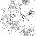 BIG BOSS 6X6 400L - W958740 Crankcase and cylinder 6x6 400l