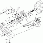 SCRAMBLER 4X4 - W957840 Gearcase / brake and chain cover mounting scrambler w957...