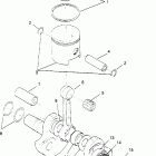 TRAIL BLAZER - W957221 Crankshaft and piston trail blazer w957221