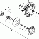 XPLORER - W959140 Driven clutch assembly  xplorer 4x4 w959140