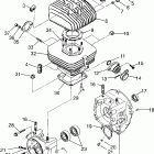 TRAIL BOSS 250 - W958527 Crankcase and cylinder trail boss w958527
