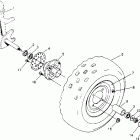 TRAIL BOSS 250 - W958527 Front wheel assembly  trail boss w958527