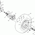 300 2X4 - W957530 Front wheel assembly 2x4 300 w957530