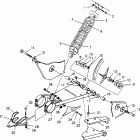 400L 2X4 - W957540 Swing arm / shock mounting  2x4 400l w957540