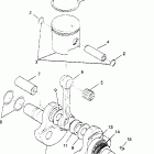 TRAIL BOSS 250 - W958527 Crankshaft and piston  trail boss w958527