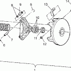 SPORTSMAN 4X4 - W958040 Drive clutch assembly sportsman 4x4 w958040