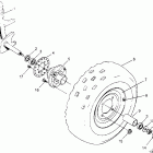 TRAIL BLAZER - W957221 Front wheel assembly trail blazer w957221