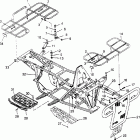 400L 2X4 - W957540 Bumper / rack mounting  2x4 400l w957540