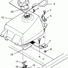 TRAIL BOSS 250 - W958527 Fuel tank assembly trail boss w958527