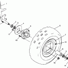SPORT 400L - W958540 Front wheel assembly sport 400l w958540