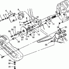 300 4X4 - W958130 Gearcase / brake and chain cover mounting 4x4 300 w95813...