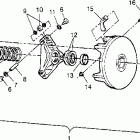 SPORTSMAN - W948040 Drive clutch assembly sportsman 4x4 w948040