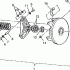 400L 6X6  NORWEGIAN  - N948740 Drive clutch assembly 6x6 400l, swedish s948740 and  nor...