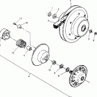 400L 6X6 - W948740 Driven clutch assembly 6x6 400l w948740