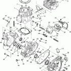 400L 4X4  NORWEGIAN - N948140 Crankcase and cylinder swedish 4x4 400l s948140
