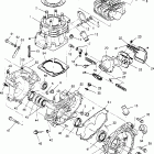 400L 6X6 - W948740 Crankcase and cylinder 6x6 400l w948740